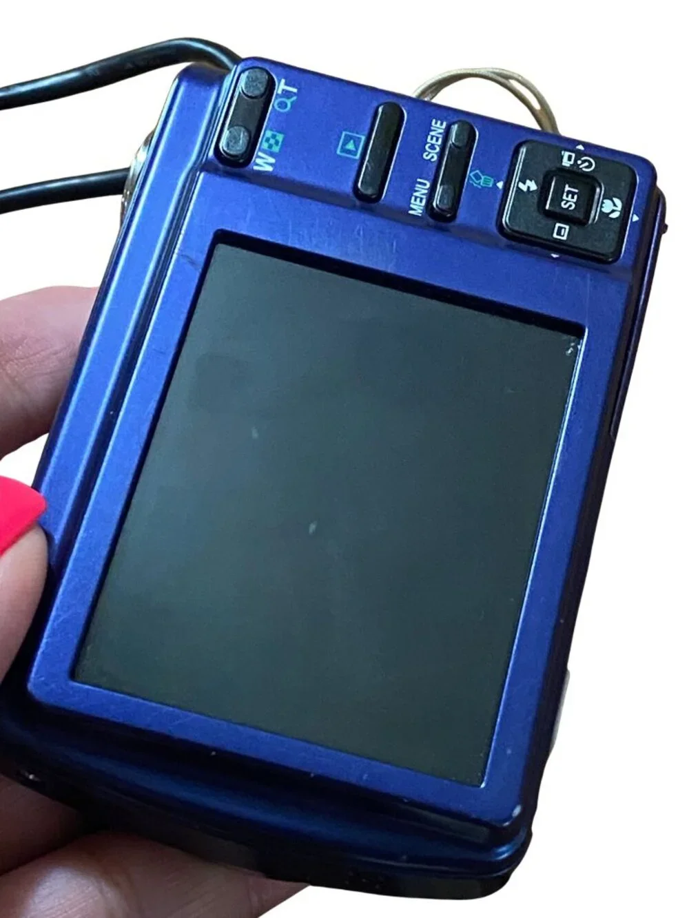 Sanyo VPC-S120 Blue 12.1MP Digital Camera Tested w/ Memory Card